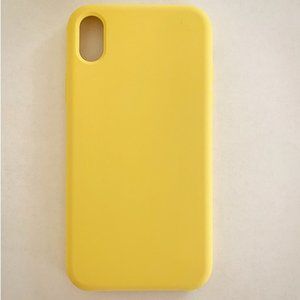 Iphone xr yellow silicone case cover